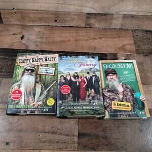 Duck Dynasty 3 Book Lot Si-Cology..Happy,Happy,Happy.. The Duck Commander Family